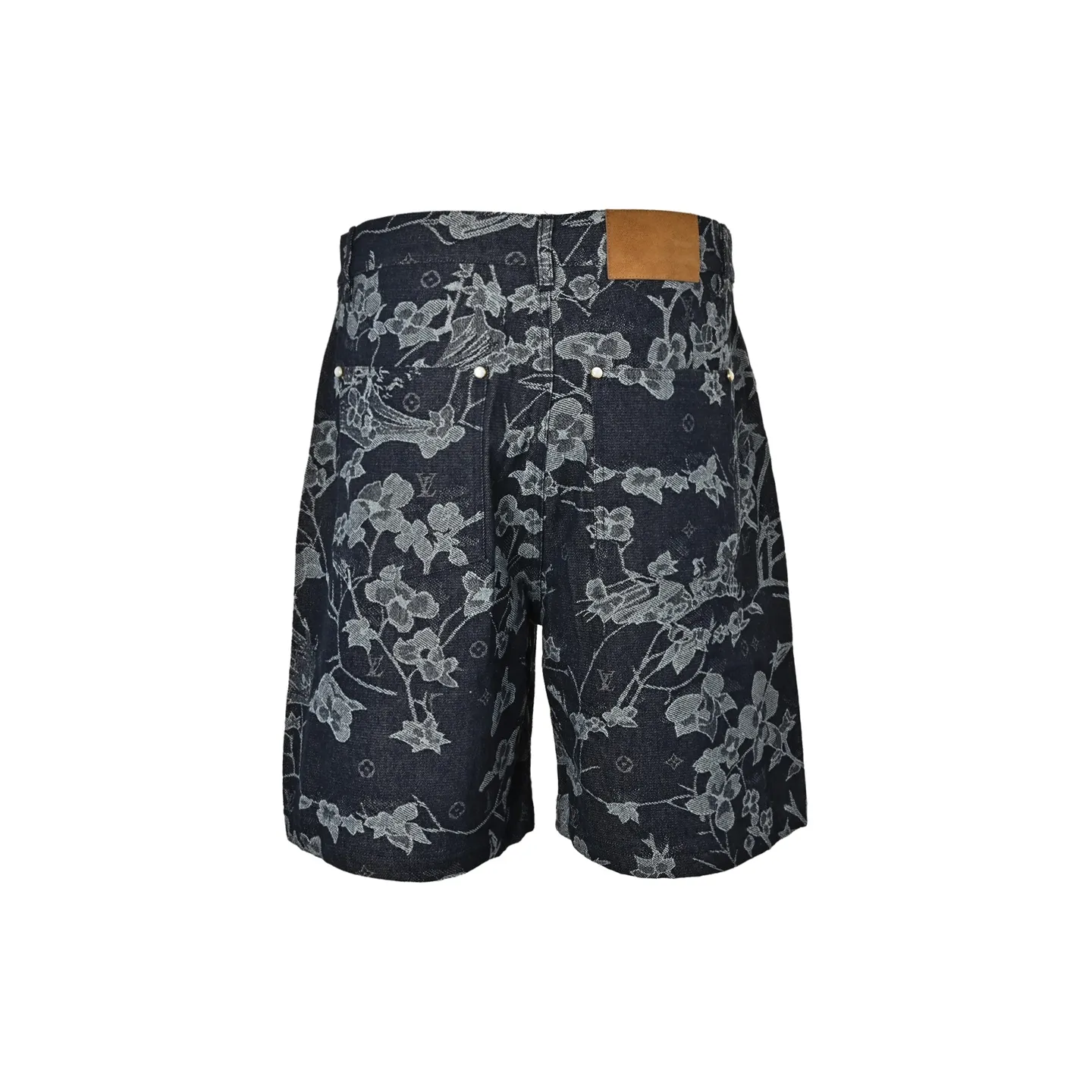 Louis Vuitton/Louis Vuitton floral denim suit shorts
